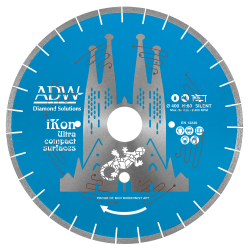 Disque ADW iKon V25 Silent diamant pour la découpe de Dekton® et de da